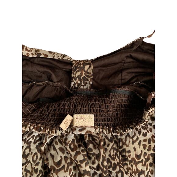 Daytrip Women's Sundress Medium Leopard Print Adjustable Straps Summer - Picture 9 of 11